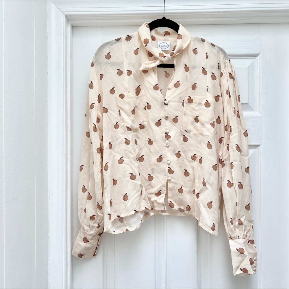 Anthropologie Kinga Csilla Georgia Peach Blouse